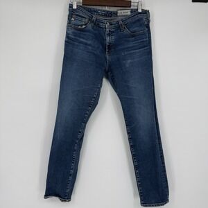 Adriano Goldschmied AG Jeans 31R The Prima Ankle Cigarette Medium Wash Blue